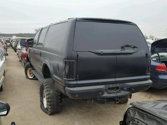 1FMNU43S11EC79196 - 2001 FORD EXCURSION BLACK photo 3