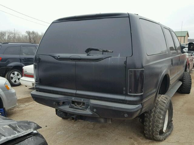 1FMNU43S11EC79196 - 2001 FORD EXCURSION BLACK photo 4