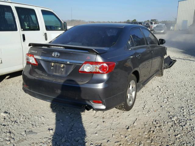 5YFBU4EE6CP055930 - 2012 TOYOTA COROLLA BA GRAY photo 4