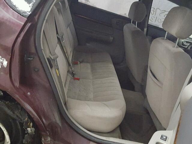 2G1WF55K439125537 - 2003 CHEVROLET IMPALA MAROON photo 6