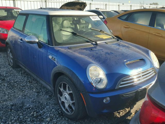 WMWRE33515TG96164 - 2005 MINI COOPER S BLUE photo 1