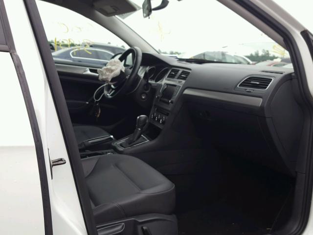 3VW217AU6FM014097 - 2015 VOLKSWAGEN GOLF WHITE photo 5