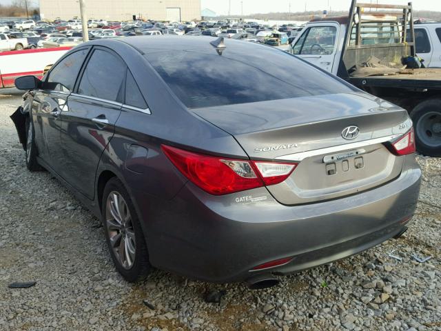 5NPEC4AB3BH210800 - 2011 HYUNDAI SONATA SE GRAY photo 3