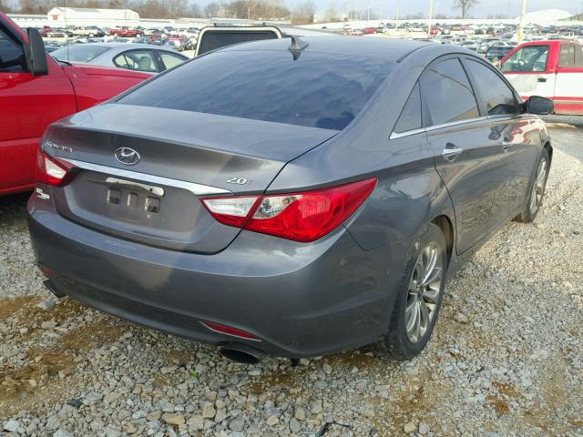 5NPEC4AB3BH210800 - 2011 HYUNDAI SONATA SE GRAY photo 4