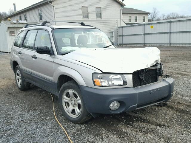 JF1SG63615H748990 - 2005 SUBARU FORESTER 2 SILVER photo 1