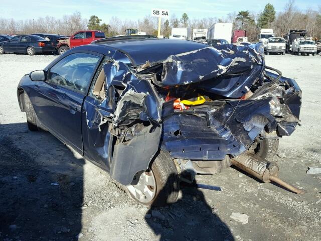 1HGEM22982L006875 - 2002 HONDA CIVIC EX 蓝色 照片 3