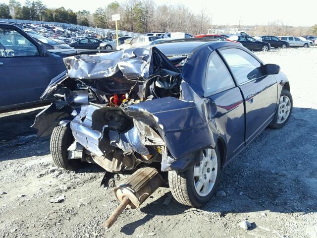 1HGEM22982L006875 - 2002 HONDA CIVIC EX BLUE photo 4