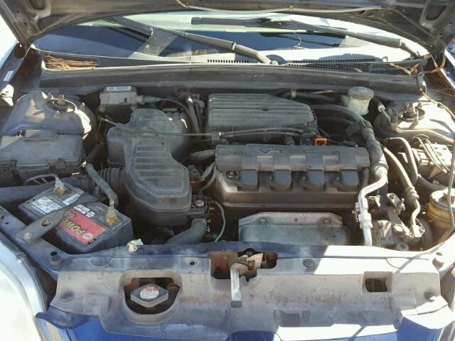 1HGEM22982L006875 - 2002 HONDA CIVIC EX 蓝色 照片 7