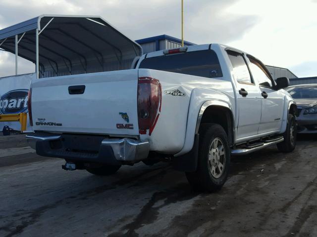 1GTDS136558281657 - 2005 GMC CANYON WHITE photo 4