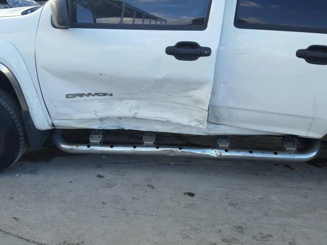 1GTDS136558281657 - 2005 GMC CANYON WHITE photo 9