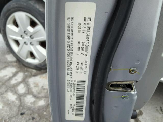 1B3HB48B57D115580 - 2007 DODGE CALIBER SX SILVER photo 10