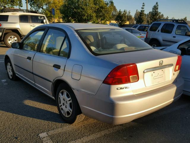 2HGES16182H588154 - 2002 HONDA CIVIC DX SILVER photo 3