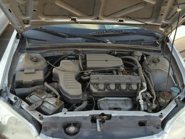 2HGES16182H588154 - 2002 HONDA CIVIC DX SILVER photo 7