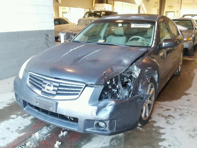 1N4BA41E47C801164 - 2007 NISSAN MAXIMA SE GRAY photo 2