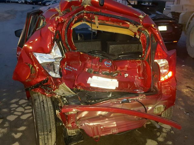 3N1CE2CP9FL420504 - 2015 NISSAN VERSA NOTE RED photo 9