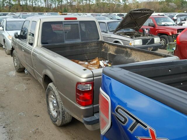 1FTYR44U44PB15887 - 2004 FORD RANGER SUP BEIGE photo 3