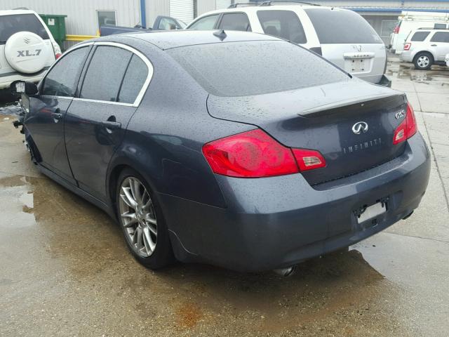 JNKBV61E27M724619 - 2007 INFINITI G35 GRAY photo 3