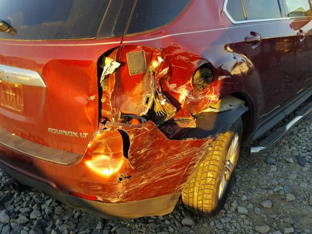 2CNALDEW6A6206556 - 2010 CHEVROLET EQUINOX LT ORANGE photo 9