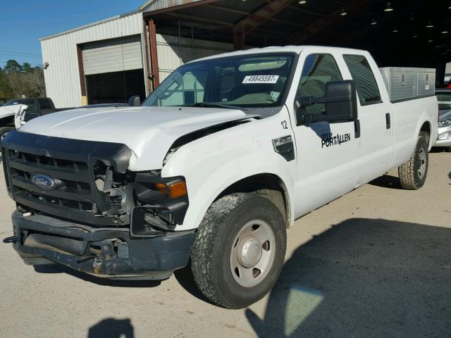 1FTSW20519EA79239 - 2009 FORD F250 SUPER WHITE photo 2