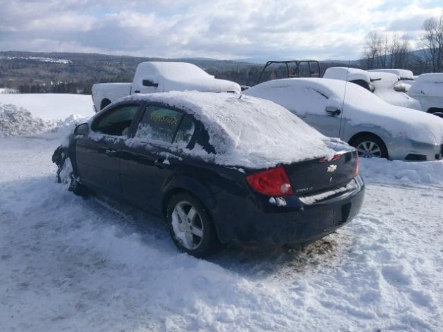 1G1AT58H097143434 - 2009 CHEVROLET COBALT LT BLUE photo 3