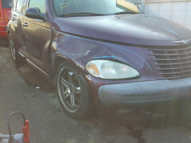 3C8FY4BB61T512034 - 2001 CHRYSLER PT CRUISER PURPLE photo 9