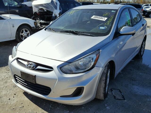 KMHCT4AE9CU078257 - 2012 HYUNDAI ACCENT GLS SILVER photo 2