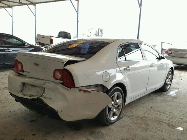 1G1ZH57B69F243769 - 2009 CHEVROLET MALIBU 1LT WHITE photo 4