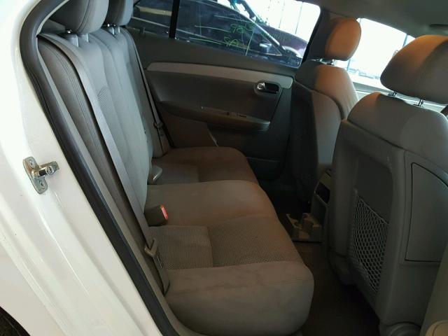 1G1ZH57B69F243769 - 2009 CHEVROLET MALIBU 1LT WHITE photo 6