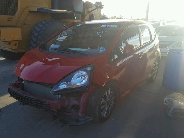 JHMGE8H59DC020636 - 2013 HONDA FIT SPORT RED photo 2