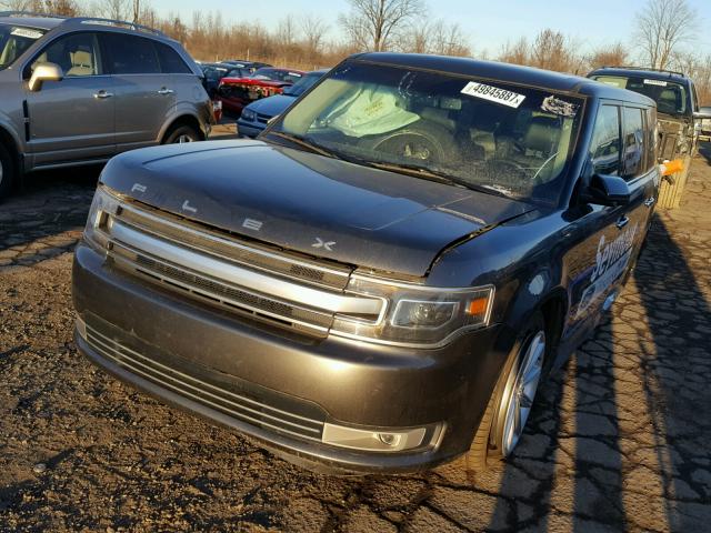 2FMHK6D84GBA04413 - 2016 FORD FLEX LIMIT SILVER photo 2