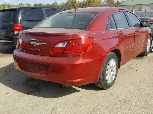 1C3LC46BX9N521929 - 2009 CHRYSLER SEBRING LX RED photo 4