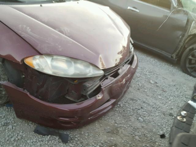 2B3HD46R6YH331033 - 2000 DODGE INTREPID MAROON photo 9