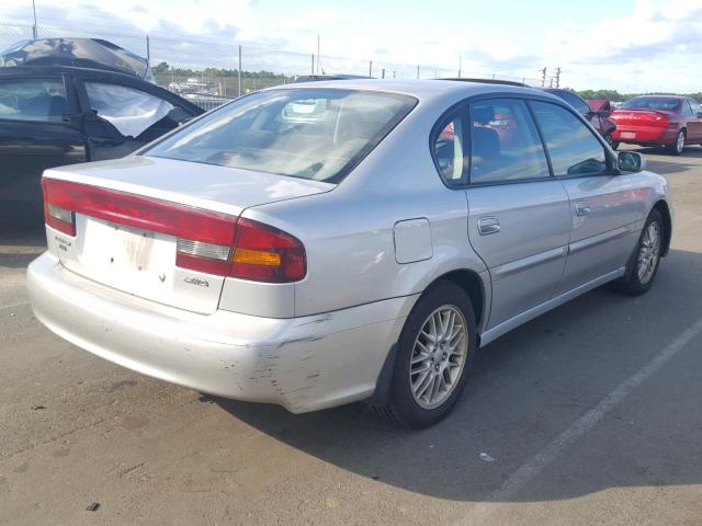 4S3BE635237213936 - 2003 SUBARU LEGACY L SILVER photo 4