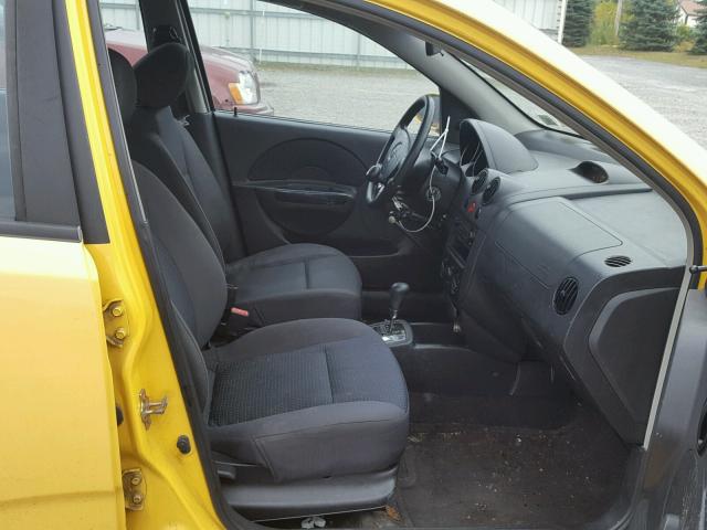 KL1TD66646B662040 - 2006 CHEVROLET AVEO BASE Сары фото 5