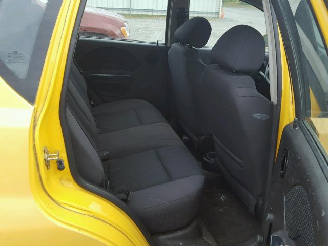 KL1TD66646B662040 - 2006 CHEVROLET AVEO BASE Сары фото 6