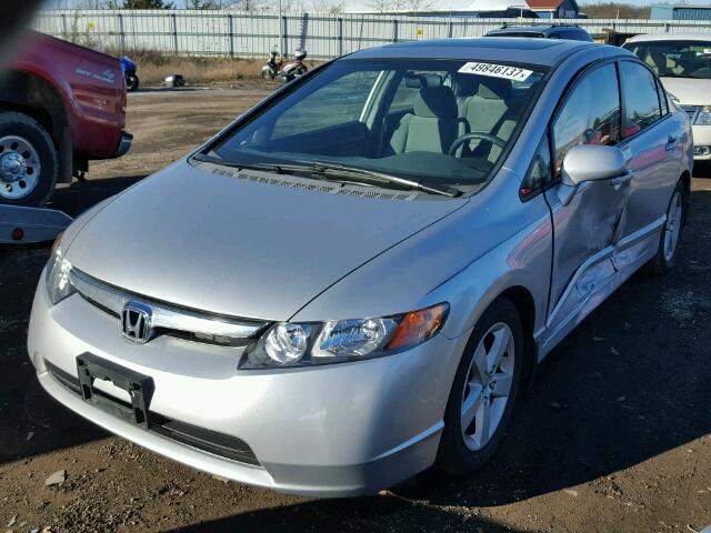 1HGFA16866L075725 - 2006 HONDA CIVIC EX 银色 照片 2