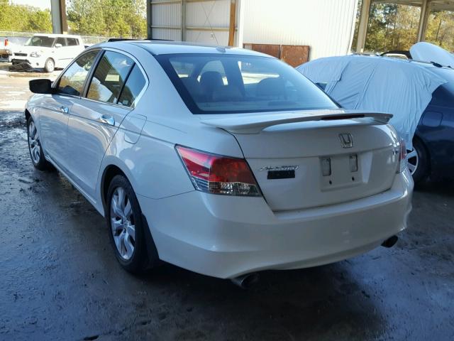 1HGCP36848A047031 - 2008 HONDA ACCORD EXL WHITE photo 3