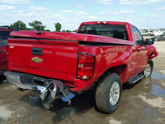 1GCNCREC6EZ249345 - 2014 CHEVROLET SILVERADO RED photo 4