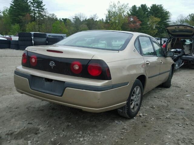 2G1WF52E059101561 - 2005 CHEVROLET IMPALA TAN photo 4