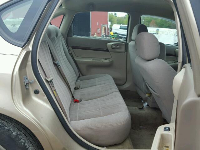 2G1WF52E059101561 - 2005 CHEVROLET IMPALA TAN photo 6