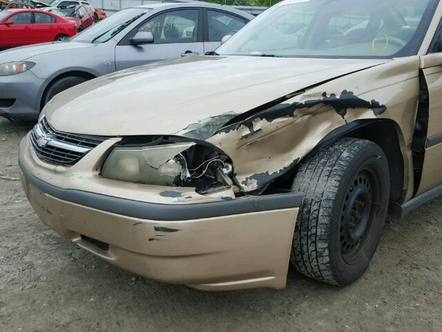 2G1WF52E059101561 - 2005 CHEVROLET IMPALA TAN photo 9