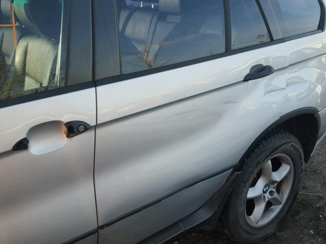 5UXFA535X2LH80328 - 2002 BMW X5 3.0I SILVER photo 9