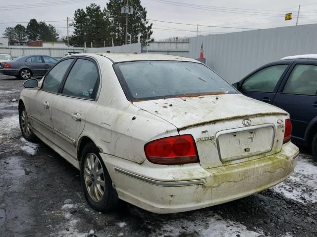 KMHWF35H04A001346 - 2004 HYUNDAI SONATA GLS WHITE photo 3