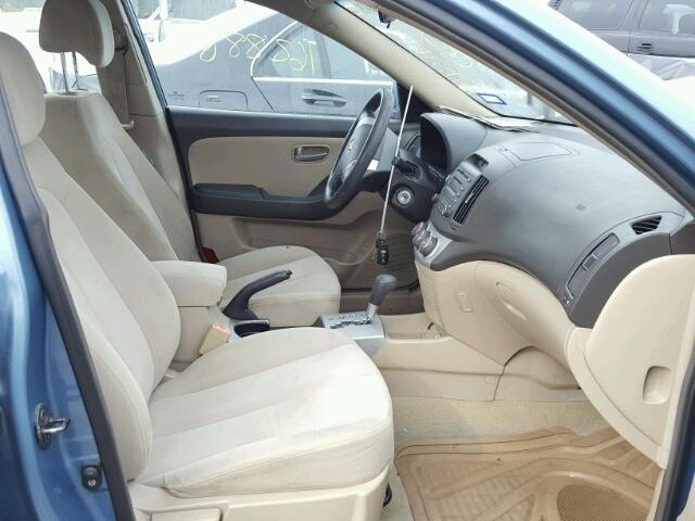 KMHDU46D37U127959 - 2007 HYUNDAI ELANTRA GL BLUE photo 5