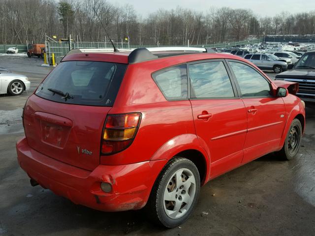 5Y2SL63865Z410700 - 2005 PONTIAC VIBE RED photo 4