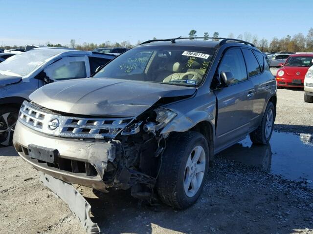 JN8AZ08T94W225565 - 2004 NISSAN MURANO SL GOLD photo 2