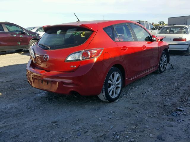 JM1BL1H50A1175768 - 2010 MAZDA 3 S RED photo 4