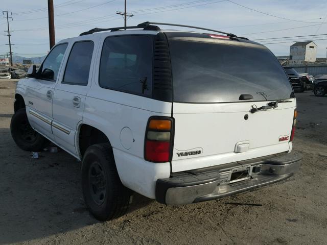 1GKEC13V35R233937 - 2005 GMC YUKON WHITE photo 3