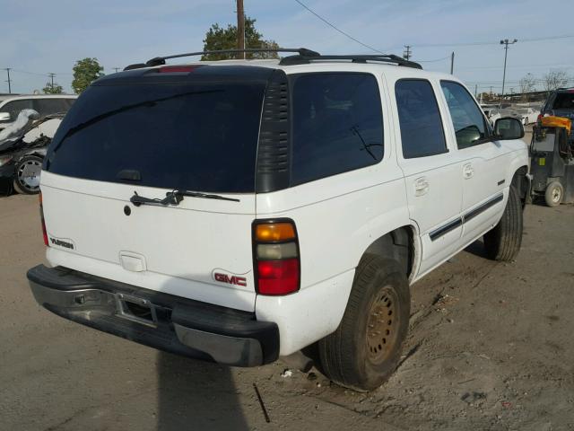 1GKEC13V35R233937 - 2005 GMC YUKON WHITE photo 4