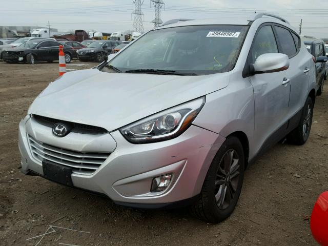 KM8JUCAG3EU915782 - 2014 HYUNDAI TUCSON GLS SILVER photo 2